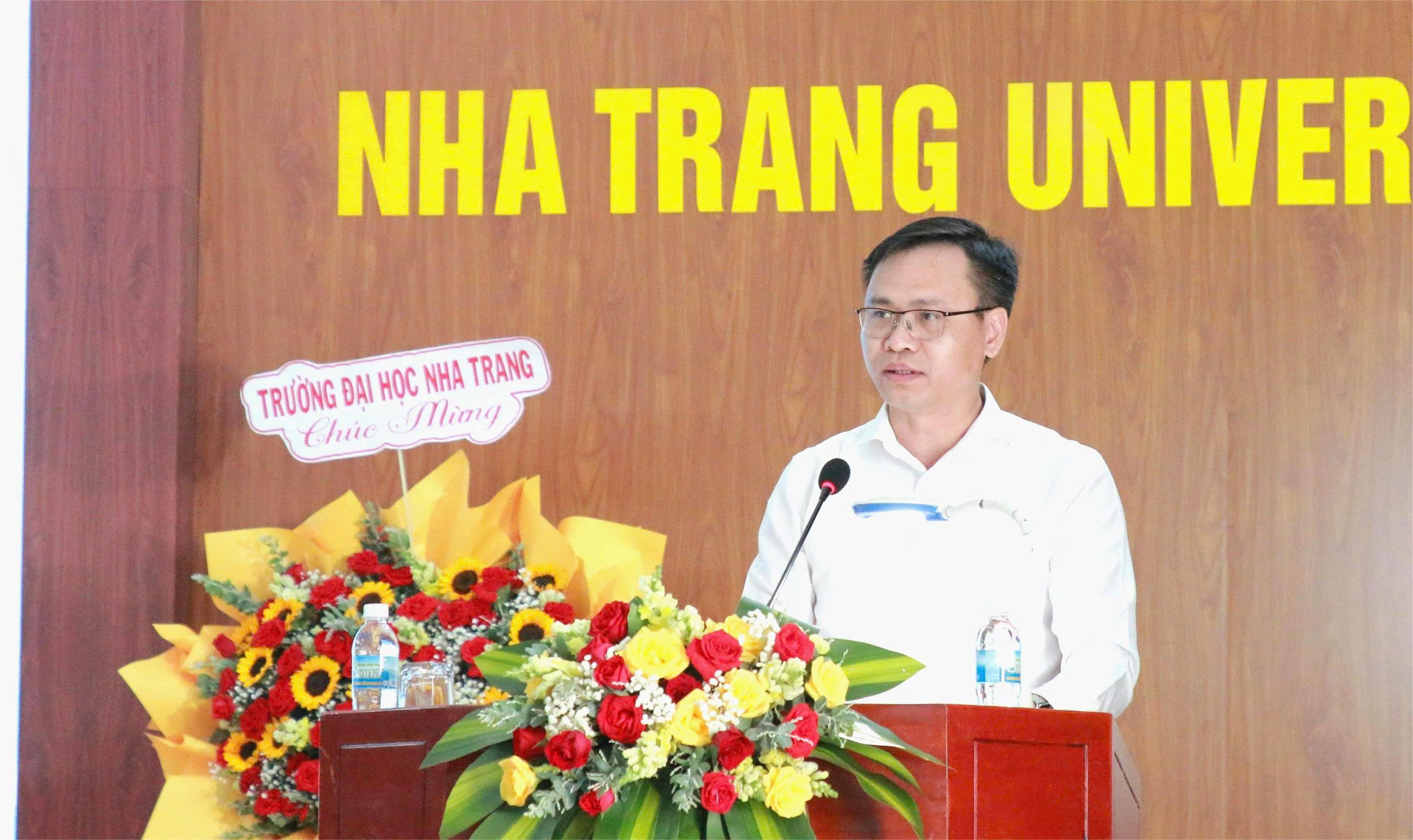 Vụ trưởng Vụ Kế hoạch Tài chính, Bộ GD&ĐT ông Trần Thanh Đạm phát biểu tại hội nghị